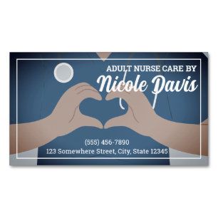 Nurse Practitioner RN Business Card Magnet