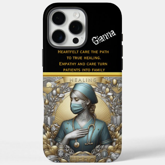 Nurse Practitioner Shows Strength in Crisis Case-Mate iPhone Case (Back)