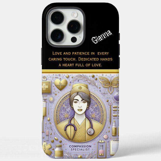 Nurse Practitioner Symbolizing Compassion and Care Case-Mate iPhone Case (Back)