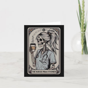 Nurse Practitioner Tarot Card Skeleton Halloween W