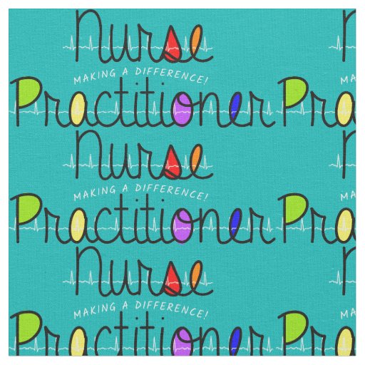 Nurse Practitioner Teal Fabric
