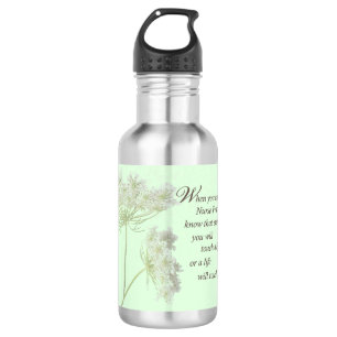 Nurse Practitioner Touch Lives Wildflower Stainless Steel Water Bottle