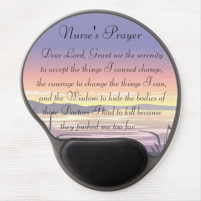 Nurse Prayer Gel Mousepad (Front)