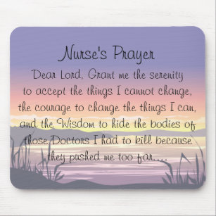 Nurse Prayer Mouse Pad