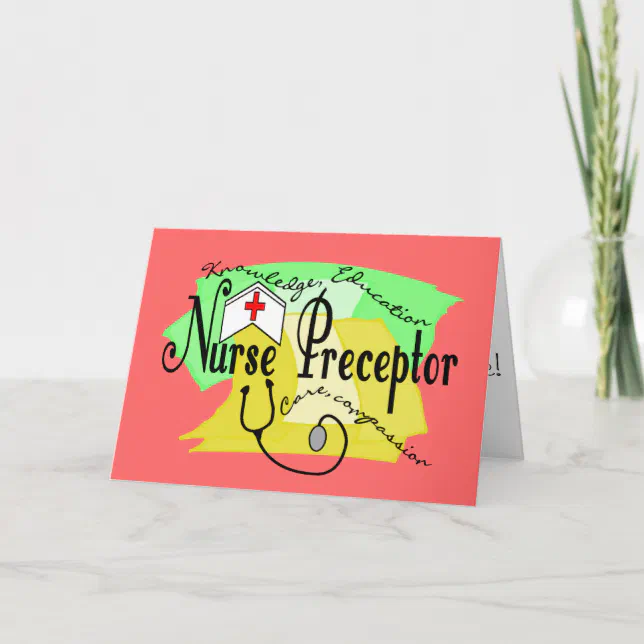 Nurse Preceptor Thank You Card Zazzle