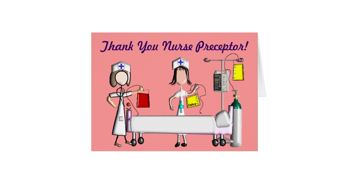 Nurse Preceptor Thank You Cards Zazzle