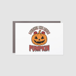 Nurse Pumpkin Halloween Delivery Shirt Design_1 Car Magnet