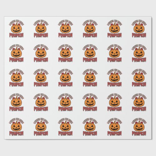 Nurse Pumpkin Halloween Delivery Shirt Design_1 Wrapping Paper