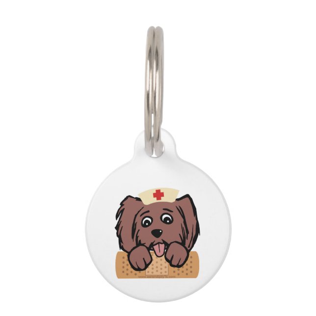 Nurse Pup Pet ID Tag (Front)