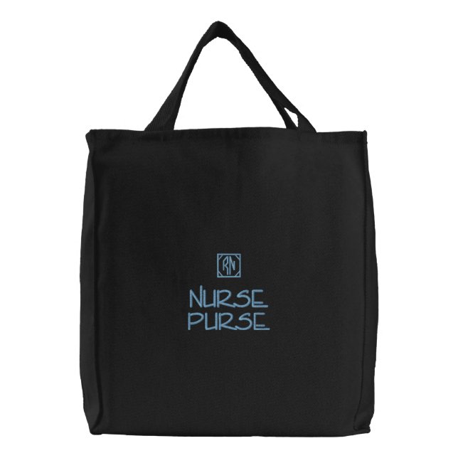 Nurse  Purse Embroidered Tote Bag (Front)