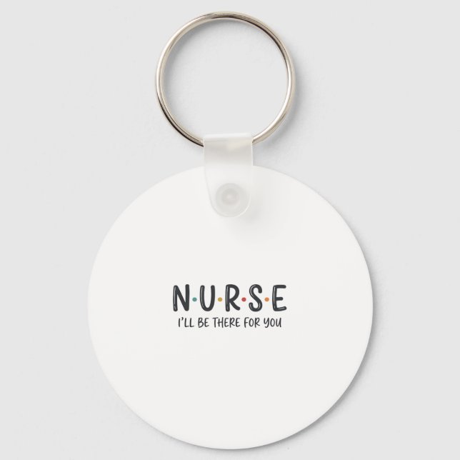Nurse Quote Shirt Design Vector Graphic_1 Keychain (Front)