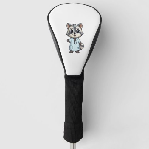 Nurse Raccoon   Golf Head Cover