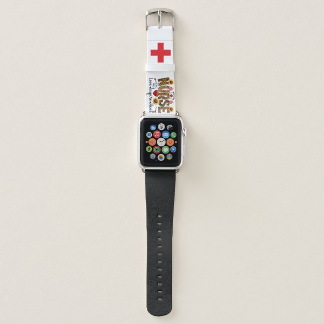 Nurse, Red Cross Apple Watch Band (Front)