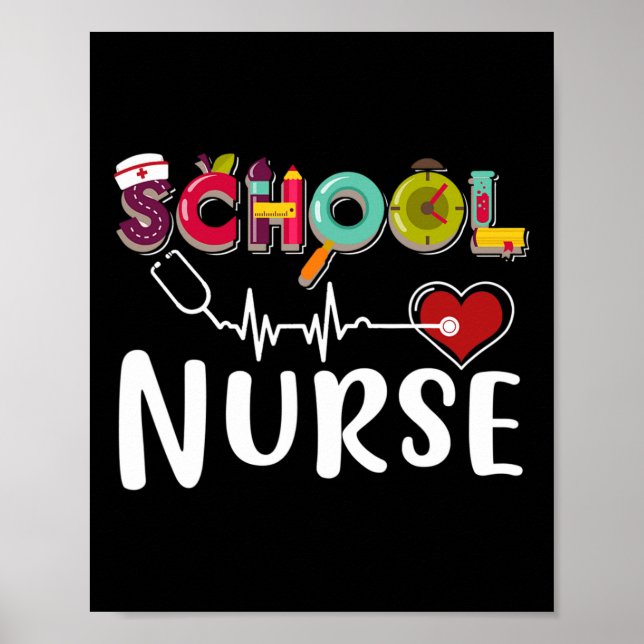 Nurse Registered Nurse Nursing Back To School  Poster (Front)
