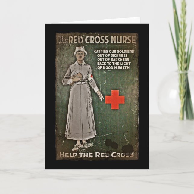 Nurse Requesting Donations WWI Invitation (Front)