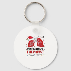 Nurse Respiratory Therapist Christmas, Lung Christ Keychain