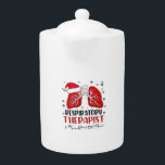 Nurse Respiratory Therapist Christmas, Lung Christ Teapot<br><div class="desc">Nurse Respiratory Therapist Christmas,  Lung Christmas Lights Classic T-Shirt</div>