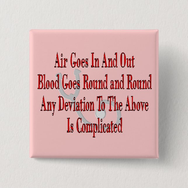 Nurse/Respiratory Therapist Gifts Button (Front)