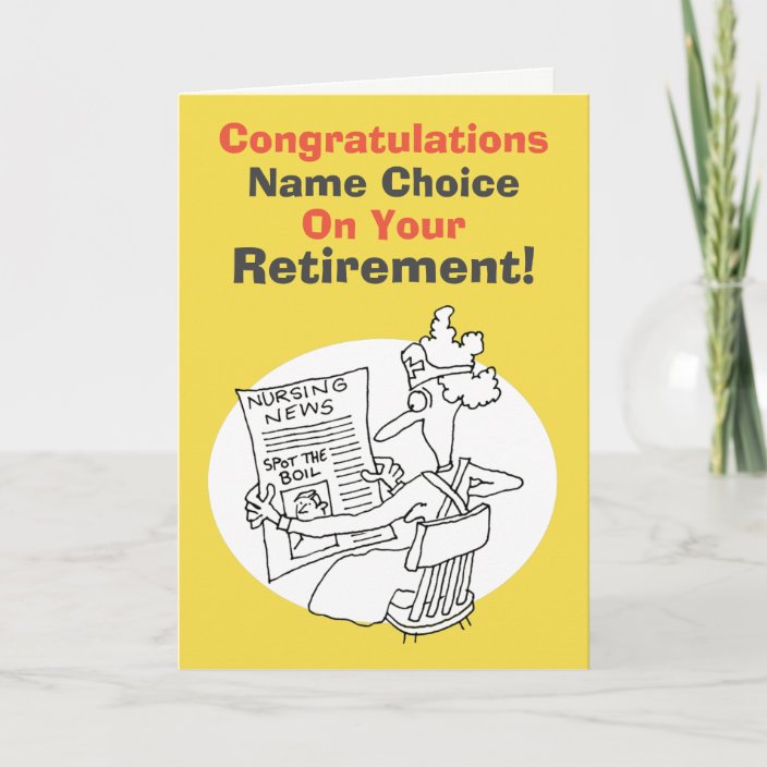 Nurse Retirement Card