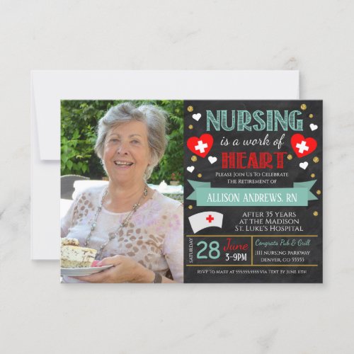 Nurse Retirement Celebration Invitation