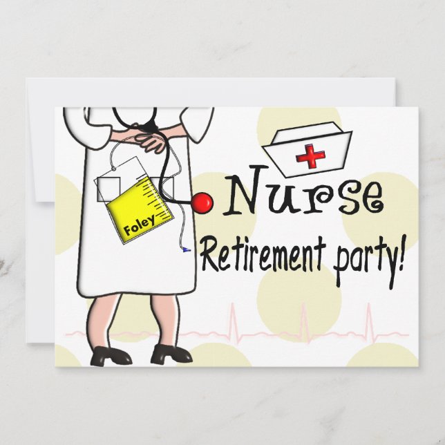 Nurse Retirement Party Invitations (Front)