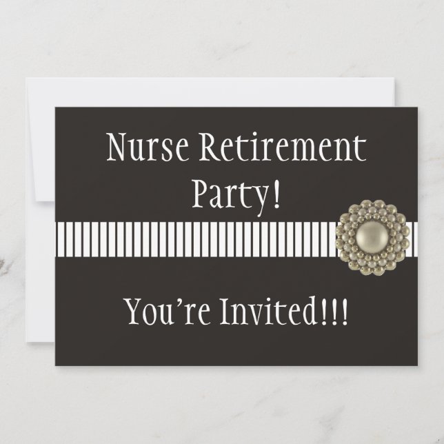 Nurse Retirement Party Invitations (Front)