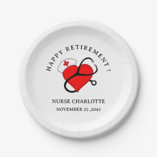 Nurse Retirement Party Paper Plates