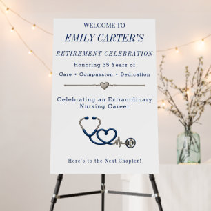 Nurse Retirement Party Welcome Sign