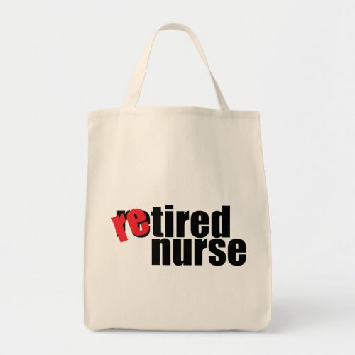 nurse retirement tote bag