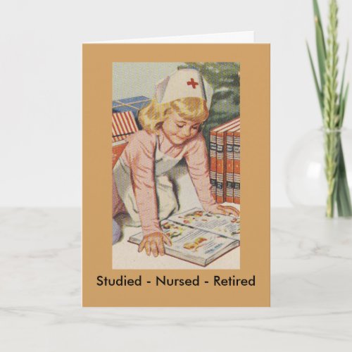 Nurse Retiring _ So Retro Holiday Card