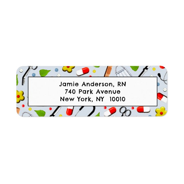 Nurse return-address label (Front)