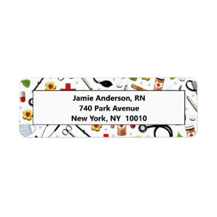 Nurse return-address label