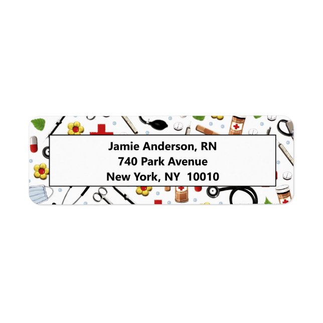 Nurse return-address label (Front)
