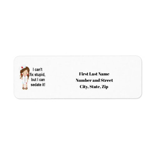 Nurse Return Address Labels for Caregivers 