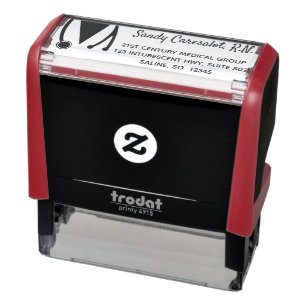 Nurse Return Address Your Name Medical Healthcare  Self-inking Stamp