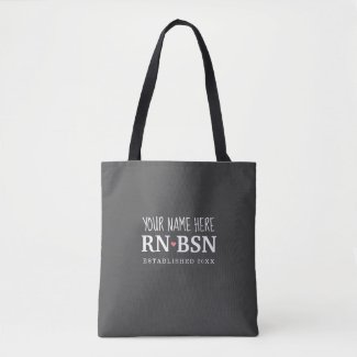 Nurse RN BSN Simple Cute Personalized 