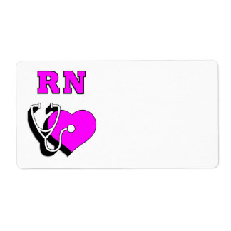 Nurse RN Care Label