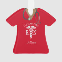 Nurse RN Graduate Funny Scrub Top Personalized