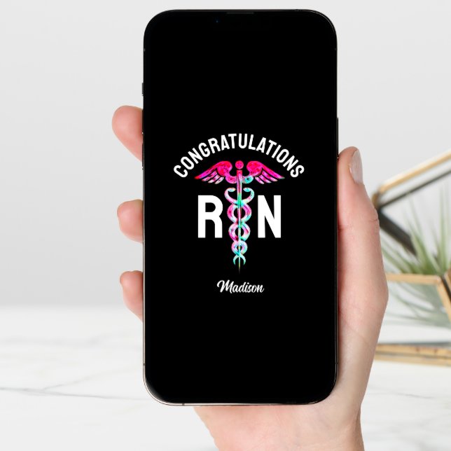 Nurse RN Graduation Congratulations Medical Custom Card (Front Digital)