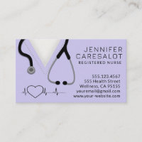 Nurse RN, LVN, LPN, Caretaker Business Card