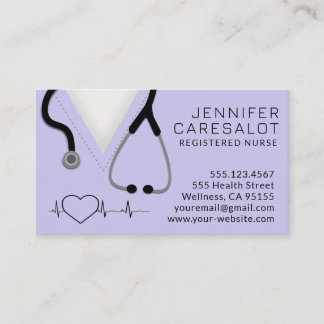 Nurse RN, LVN, LPN, Caretaker Business Card