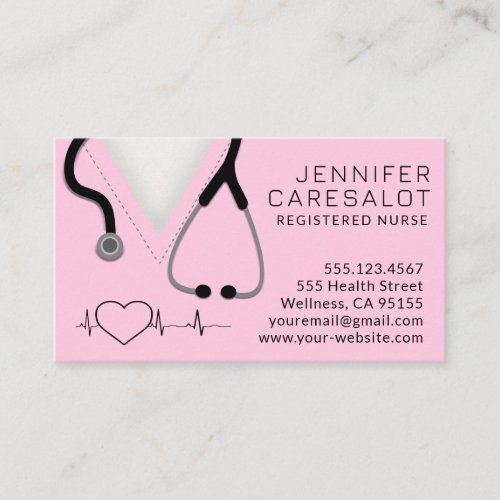 Nurse RN LVN LPN Caretaker Business Card