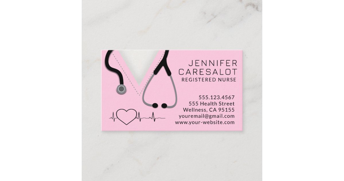 Nurse RN, LVN, LPN, Caretaker Business Card