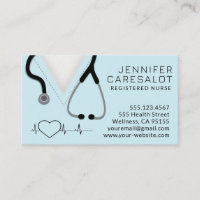 Nurse RN, LVN, LPN, Caretaker Business Card