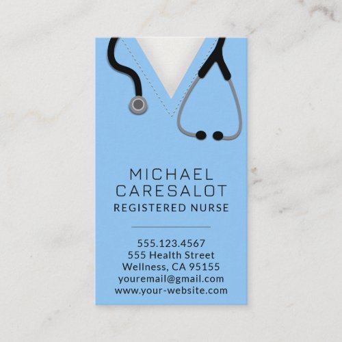 Nurse RN LVN LPN Caretaker Business Card