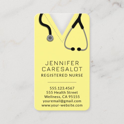 Nurse RN LVN LPN Caretaker Business Card