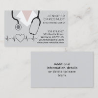 Nurse RN, LVN, LPN, Caretaker Business Card