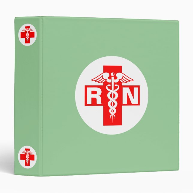 Nurse RN or Initials Binder (Front/Spine)