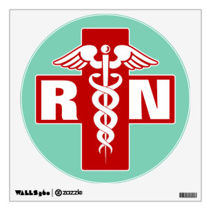 Nurse RN or Initials Wall Decal