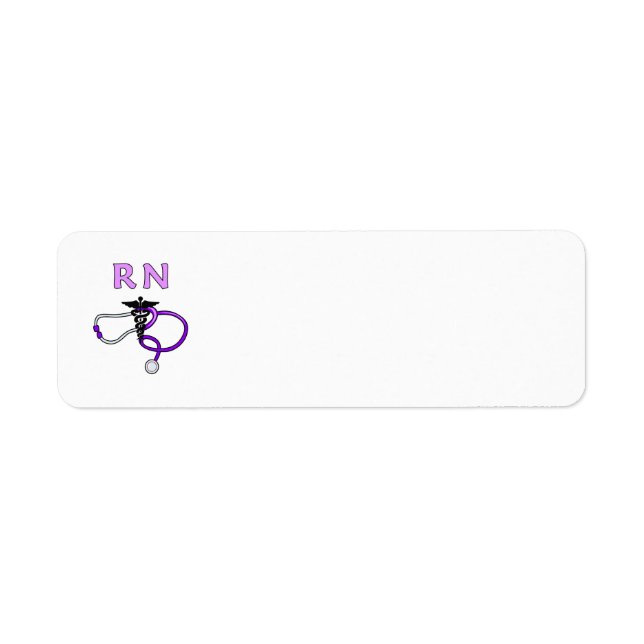 Nurse RN Stethoscope Label (Front)